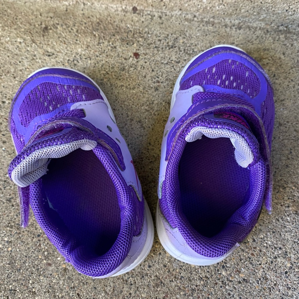 Adorable toddler shoes/purple Nikes
